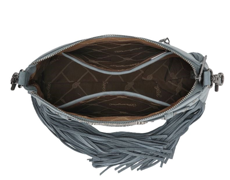 Le Bos Wrangler Jean Color Fringe Buckle Hobo Bag/Crossbody Bag WG241-2022JN