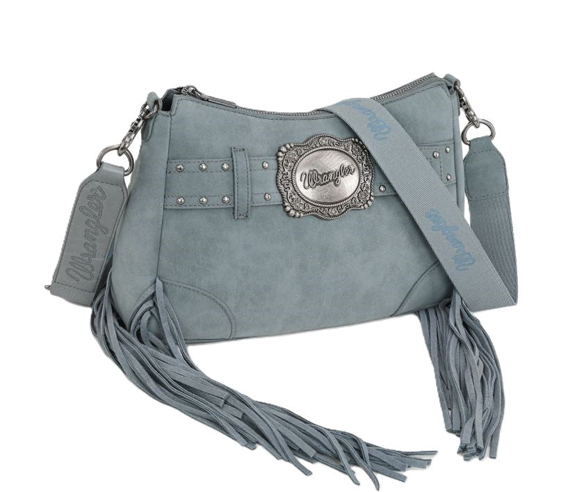 le bos Wrangler Jean color Fringe Buckle Hobo Bag/Crossbody Bag WG241-2022JN