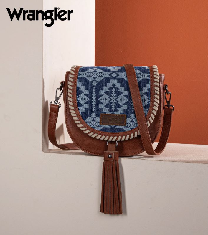 Le Bos Wrangler Jean Southwestern Print Saddle Bag WG2212-8136JN
