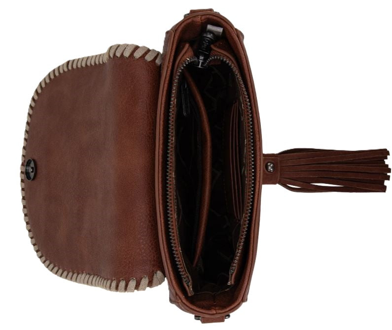 Le Bos Wrangler Jean Southwestern Print Saddle Bag WG2212-8136JN