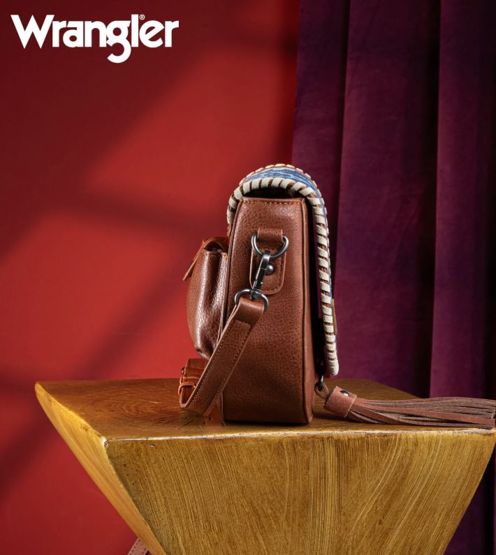 Le Bos Wrangler Jean Southwestern Print Saddle Bag WG2212-8136JN