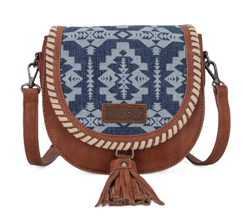 le bos Wrangler Jean Southwestern Print Saddle Bag WG2212-8136JN