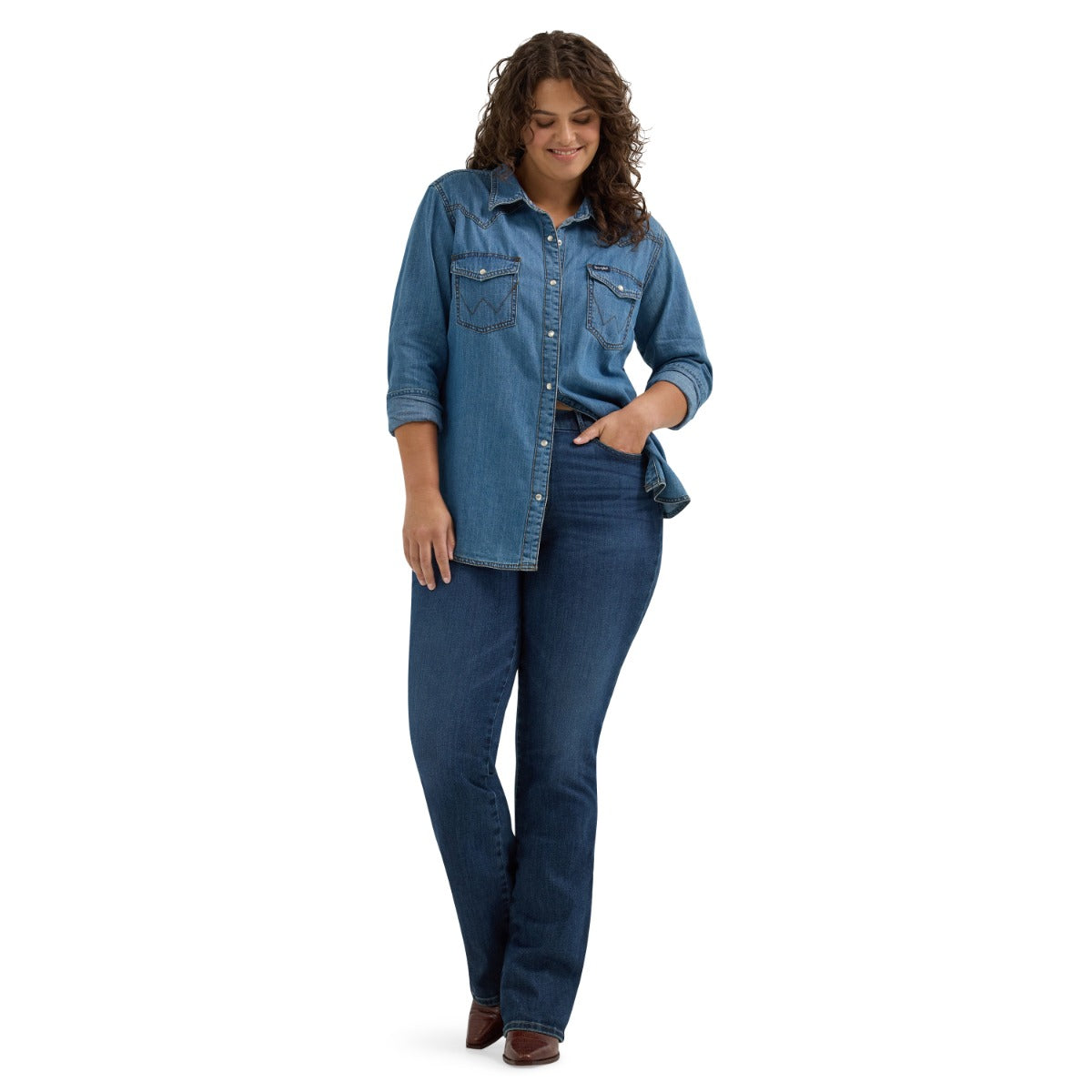 Le Bos Wrangler Lacey Bespoke Women's High Rise Bootcut Jeans 112359277