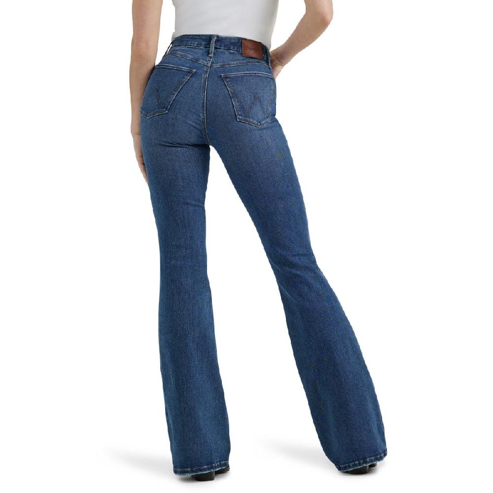 le bos Wrangler Lily Bespoke Women's High Rise Flare Jeans 30 inch Inseam 112359281