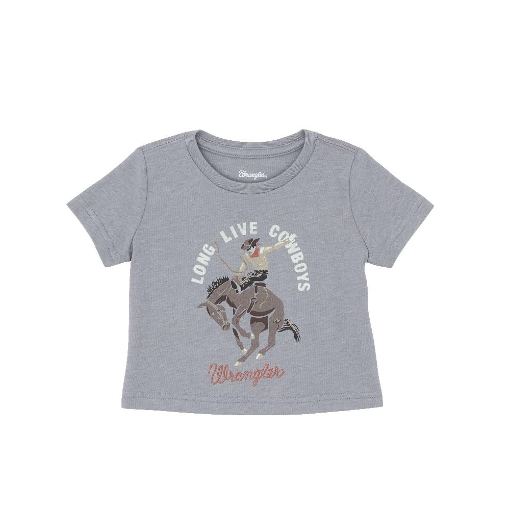 le bos Wrangler Monument Heather Baby Boy 'Long Live Cowboys' Graphic Short Sleeve Shirt 112368811