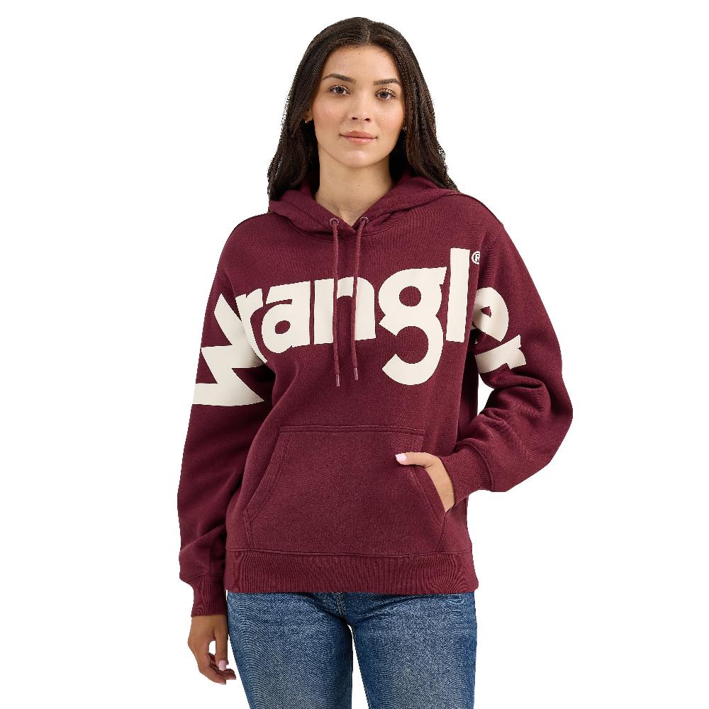 le bos Wrangler Port Bold Wrangler Logo Women's Hoodie 112367233