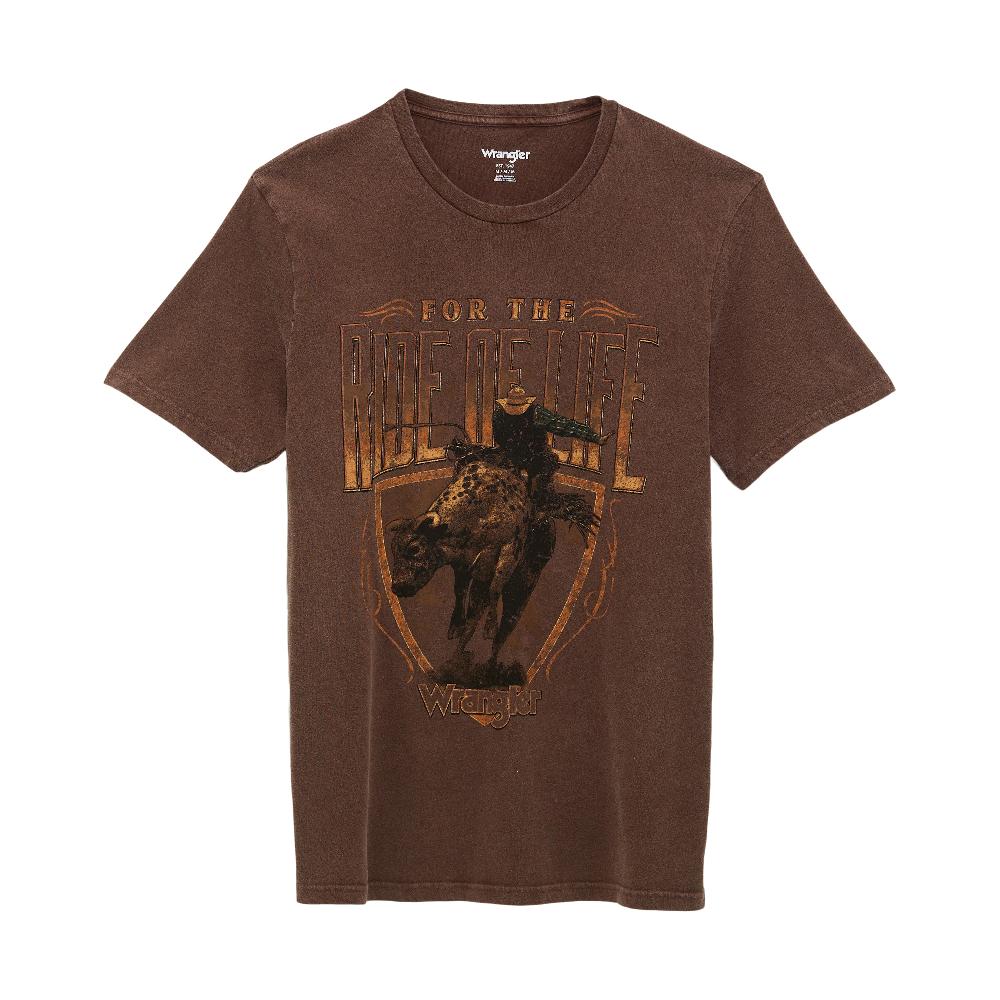 le bos Wrangler Potting Soil Vintage Bullrider Graphic Knit Men's Short Sleeve T-Shirt 112361859