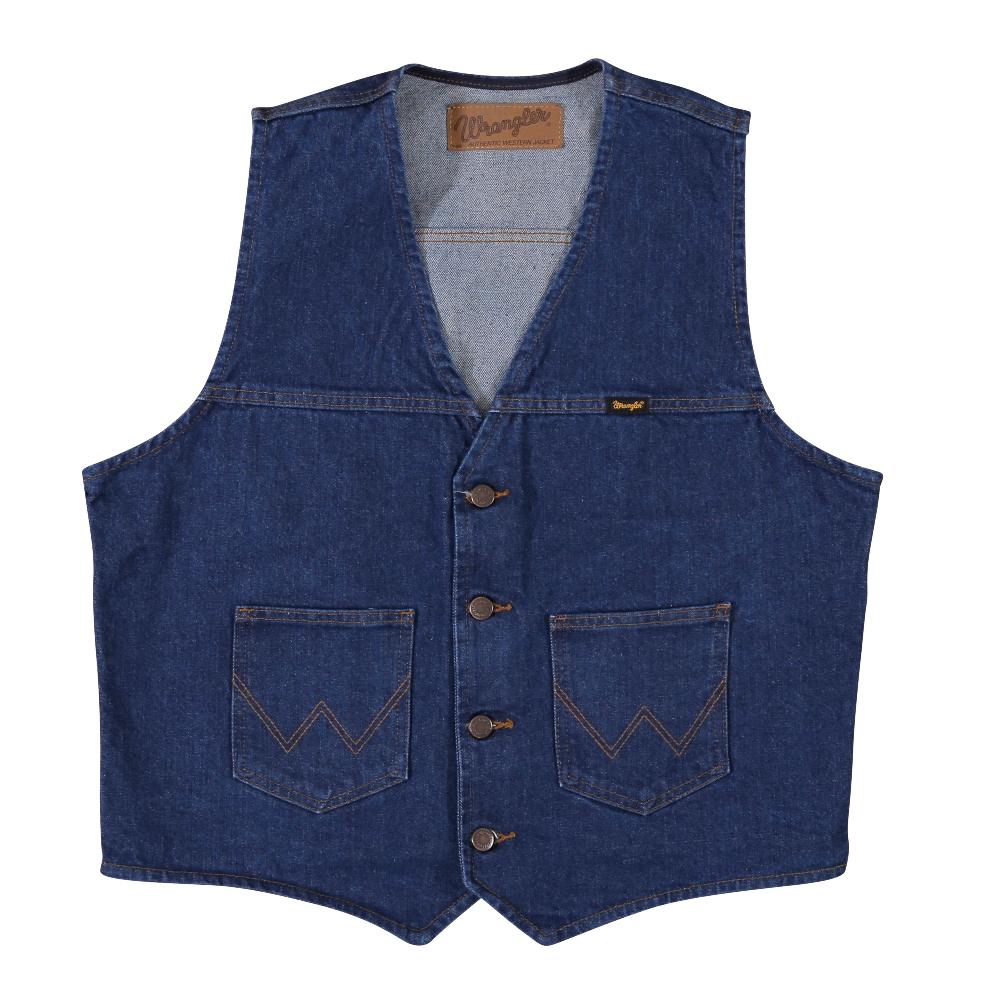 le bos Wrangler Prewashed Unlined Men's Denim Vest 74130PW