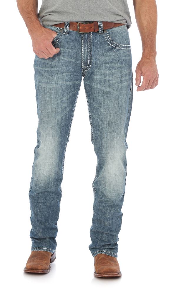 le bos Wrangler Red Bluff 20X No. 44 Mens Slim Fit Straight Leg Jeans 44MWXRB