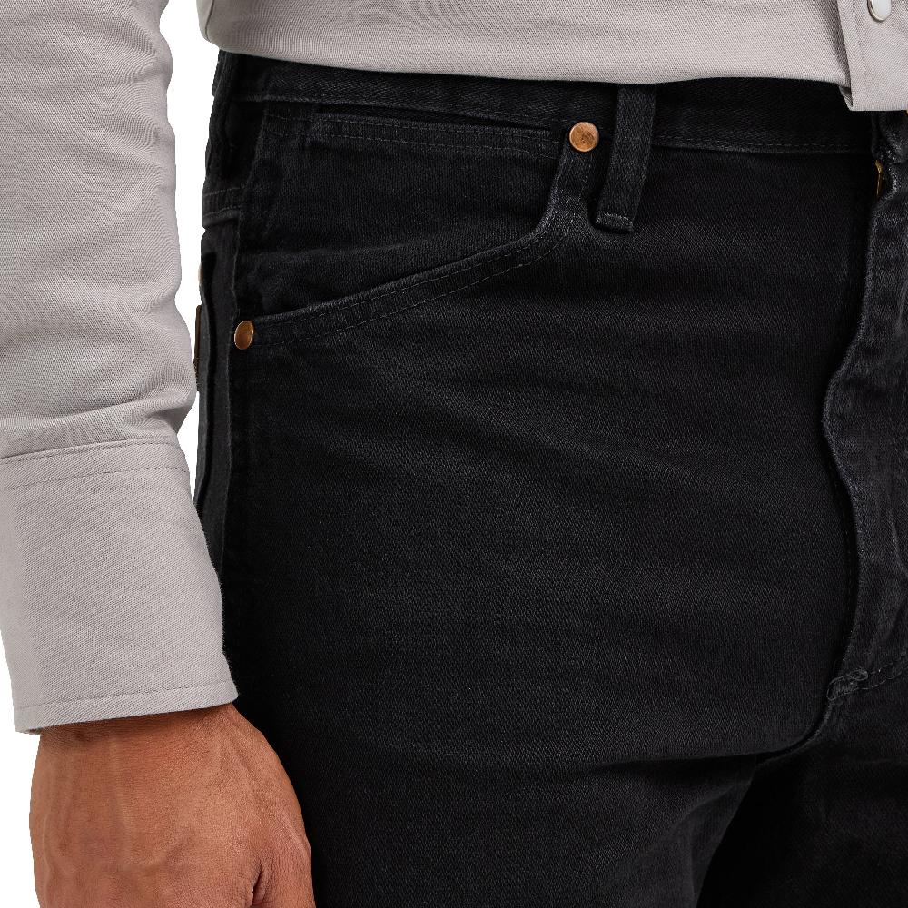 Le Bos Wrangler Shadow Black Cowboy Cut Slim Fit Men's Jeans 100936WBK