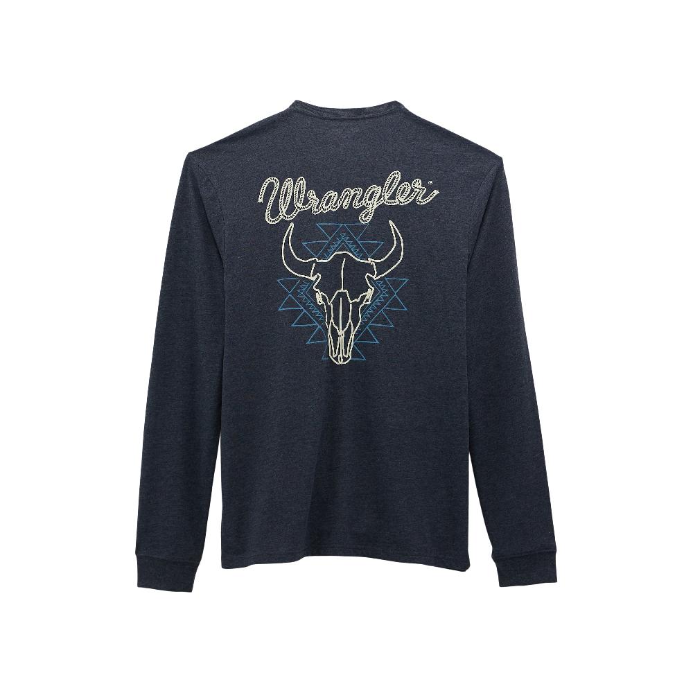 le bos Wrangler Steer Black Men's Back Graphic T-Shirt 112368638