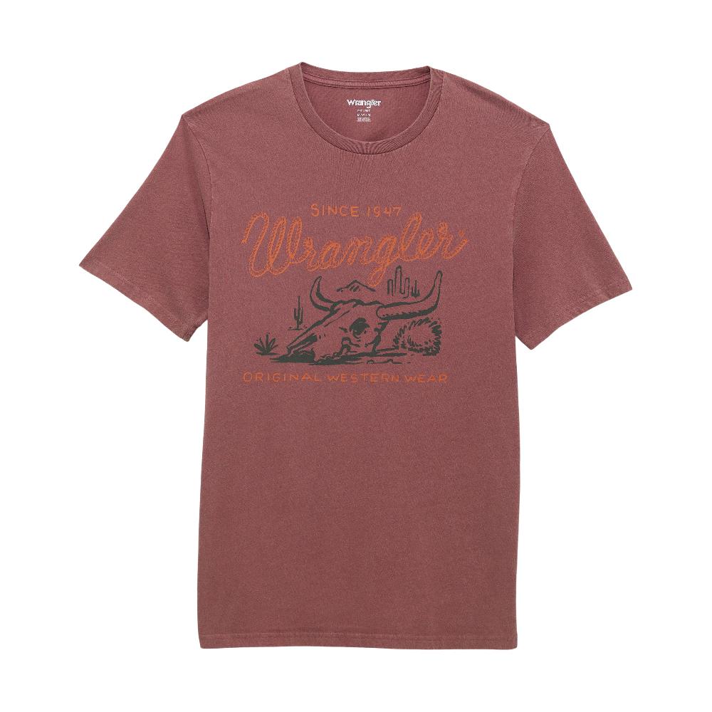 le bos Wrangler Steer Ginger Men's Steerhead Mineral Wash Graphic T-Shirt 112361853