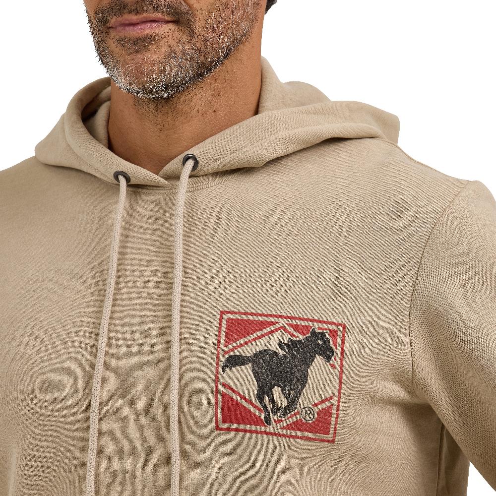 Le Bos Wrangler Trench Coat Color Men's Regular Fit Graphic Hoodie 112365710