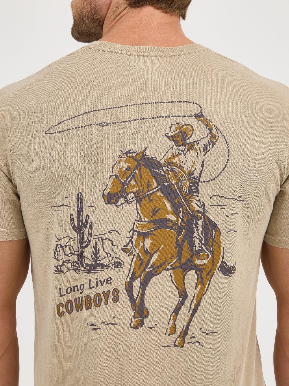Le Bos Wrangler Trench Coat Men's Graphic Knit Short Sleeve T-Shirt 112361852