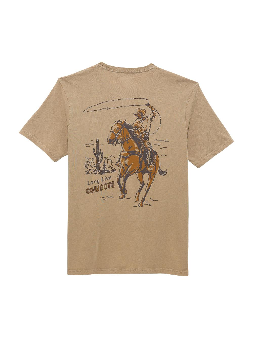 Le Bos Wrangler Trench Coat Men's Graphic Knit Short Sleeve T-Shirt 112361852