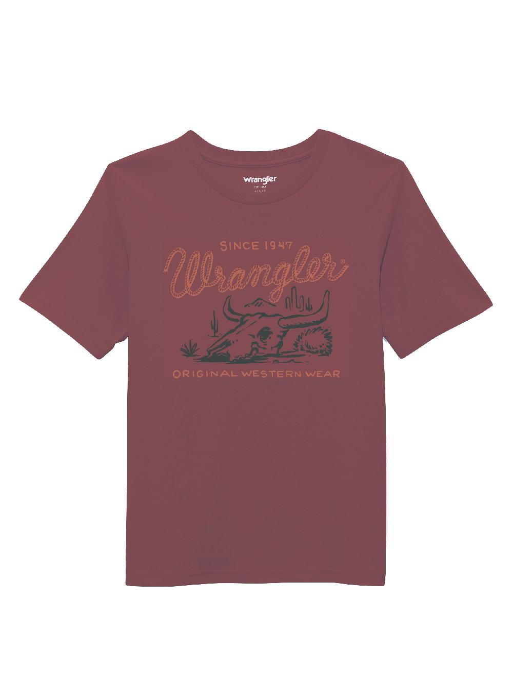 le bos Wrangler Wild Ginger Heather Boys' Wrangler Graphic Knit T-Shirt 112361854
