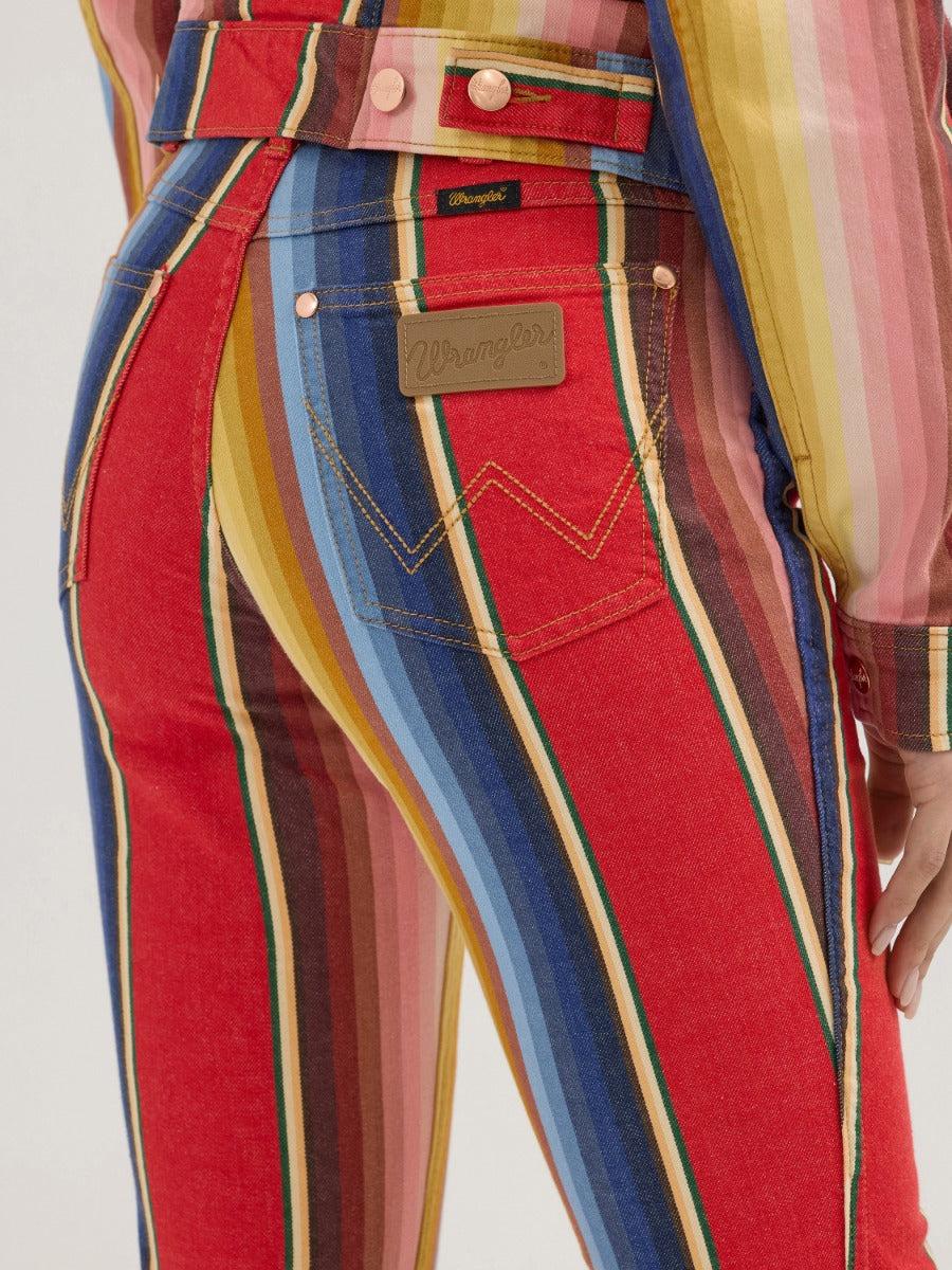 Le Bos Wrangler X Lainey Rodeo Ben Stripe Women's Bell Bottoms 112360660