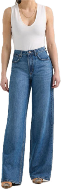 Le Bos Wrangler Yvette Retro Bailey Women's High Rise Wide Leg Jeans 112359363