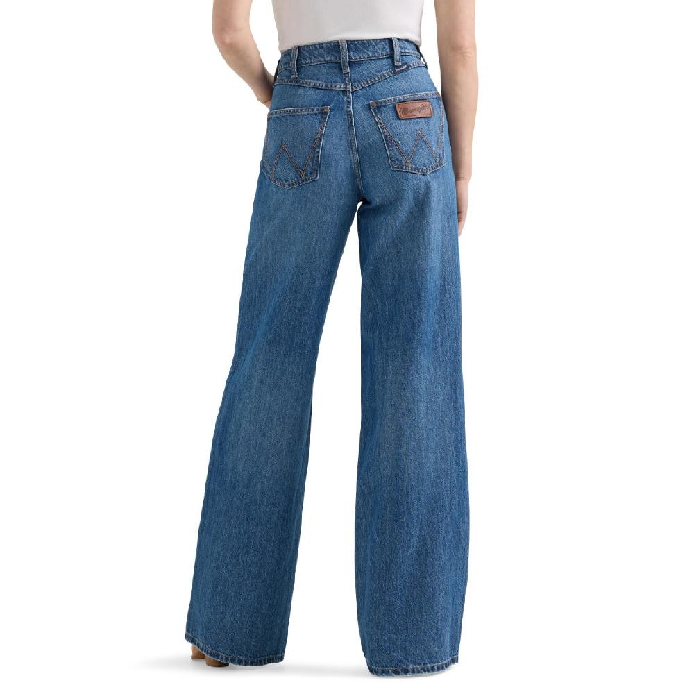 le bos Wrangler Yvette Retro Bailey Women's High Rise Wide Leg Jeans 112359363