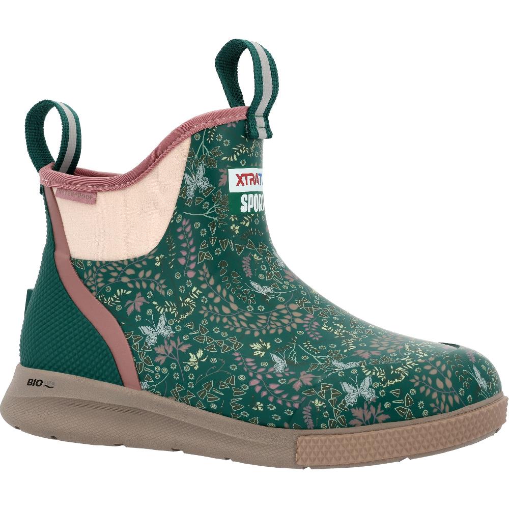 Le Bos Xtratuf Floral Patttern Aventurine Women's 6 Inch ADB XADSW300