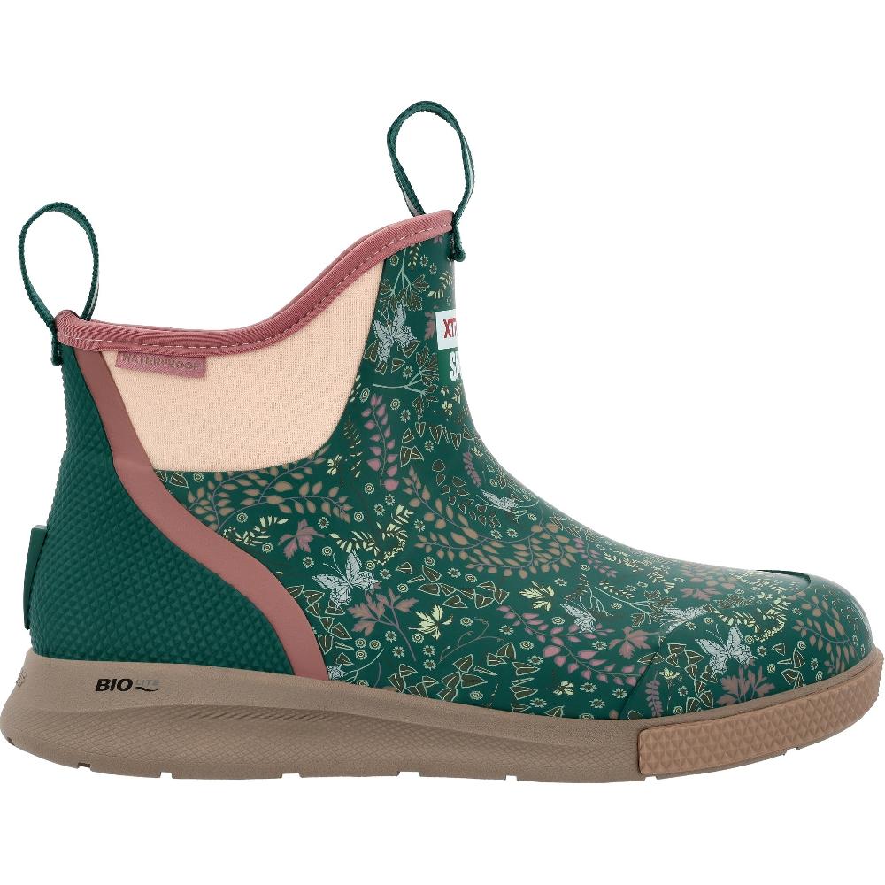 le bos Xtratuf Floral Patttern Aventurine Women's 6 inch ADB XADSW300