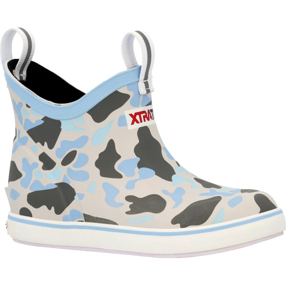 le bos Xtratuf Ice Duck Camo Big Kids Ankle Deck Boots XKABDCI