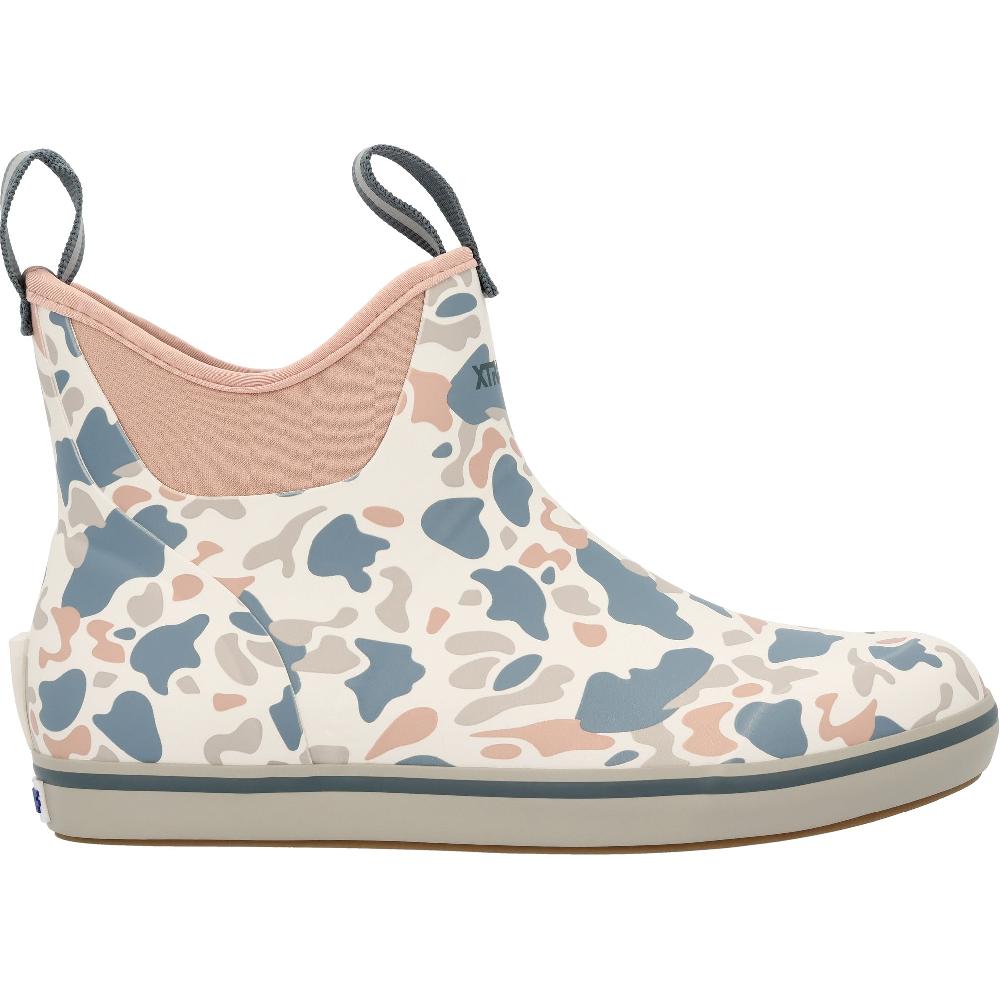 Le Bos Xtratuf Ivory Duck Camo Women's 6 Inch Ankle Deck Boots XWAB4DC