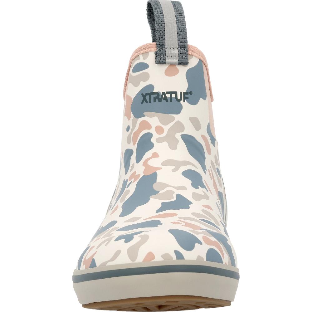 Le Bos Xtratuf Ivory Duck Camo Women's 6 Inch Ankle Deck Boots XWAB4DC