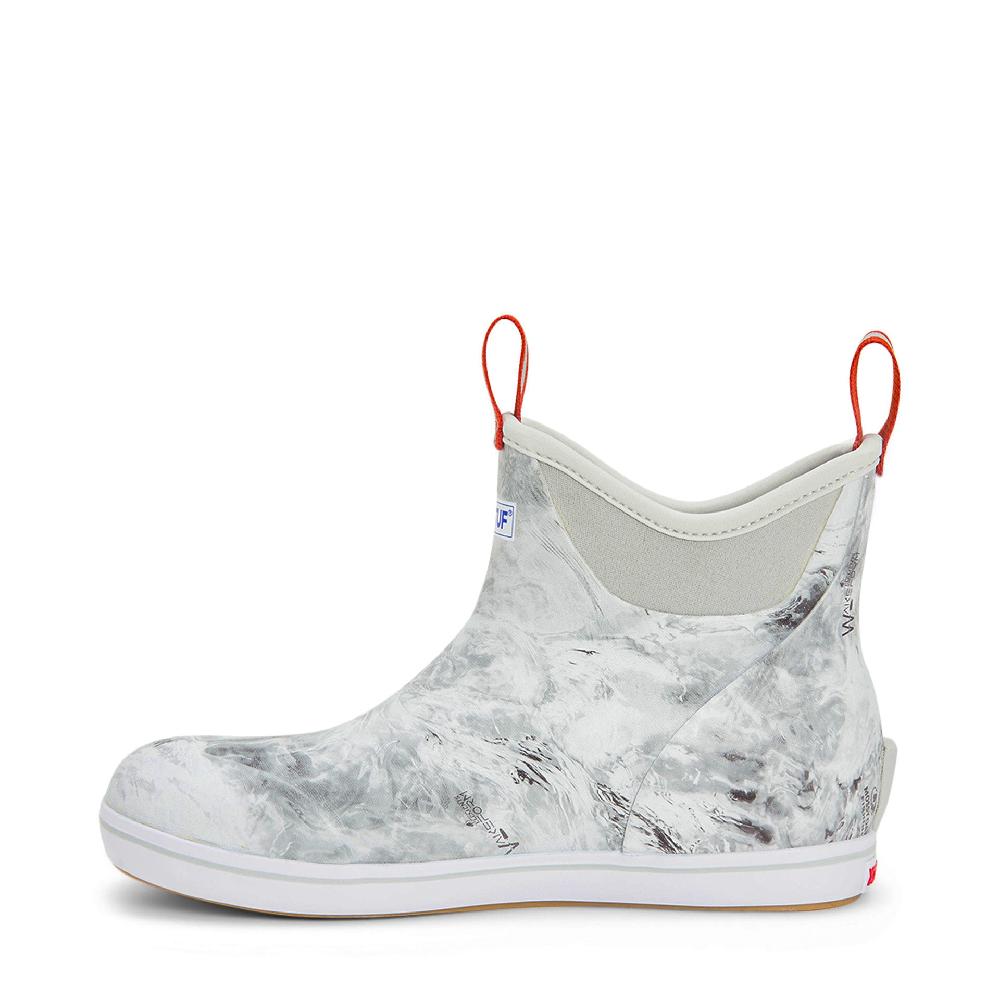 Le Bos Xtratuf Mossy Oak Elements Wakeform Hailstone Men's Ankle Deck Boots XMABMOH