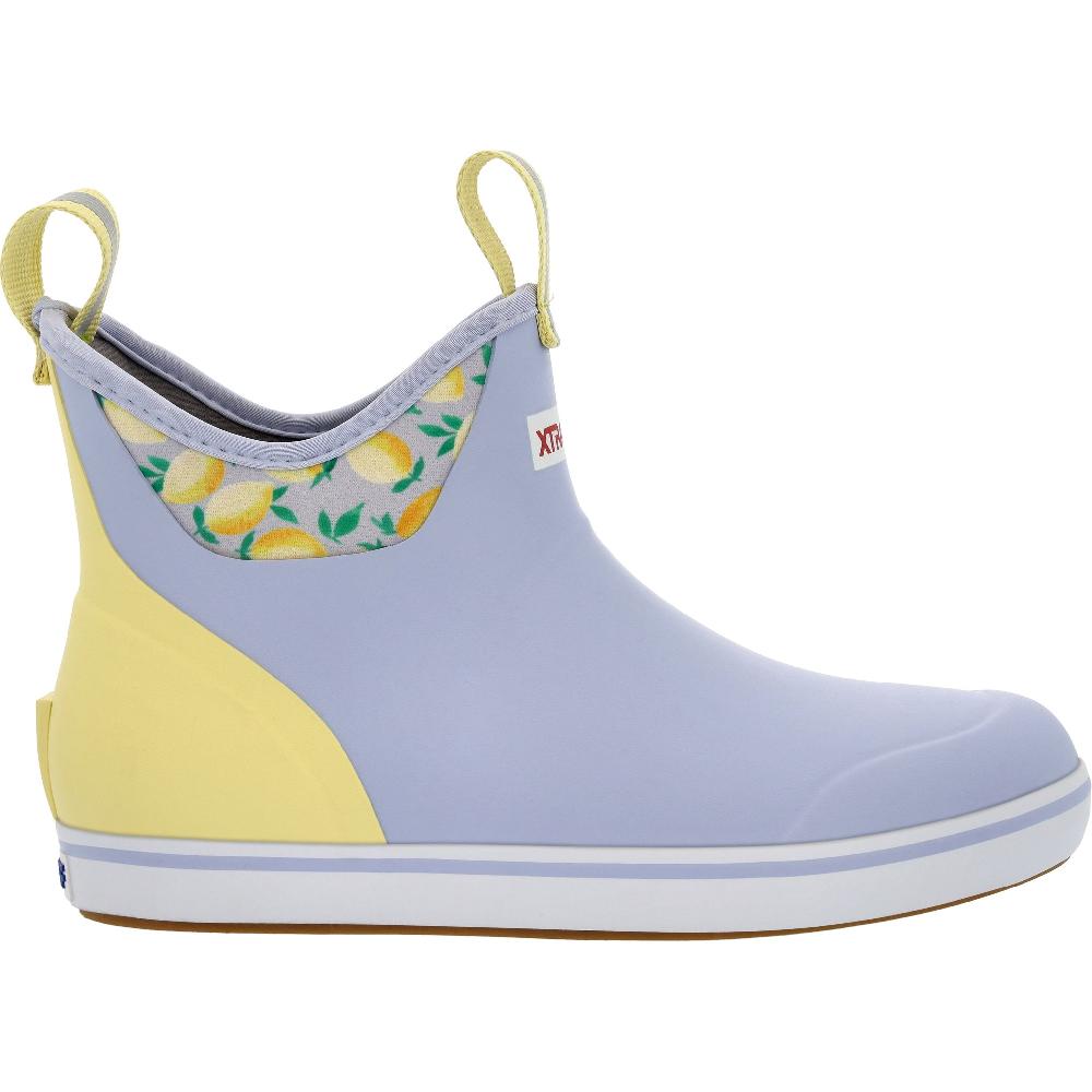 le bos Xtratuf Periwinkle/Lemon Women's 6 Inch Ankle Deck Boot XWAB502