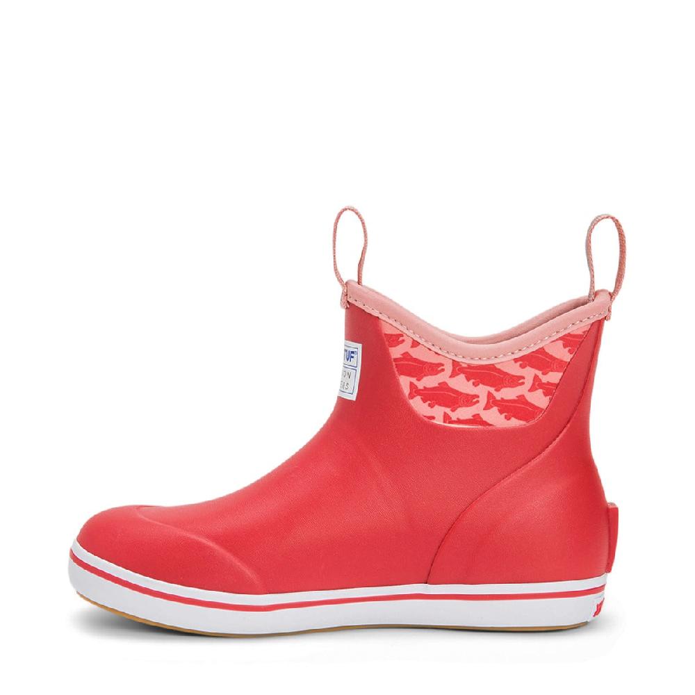 Le Bos Xtratuf Red Salmon Sisters 6 Inch Women's Ankle Deck Boots XWAB6KS