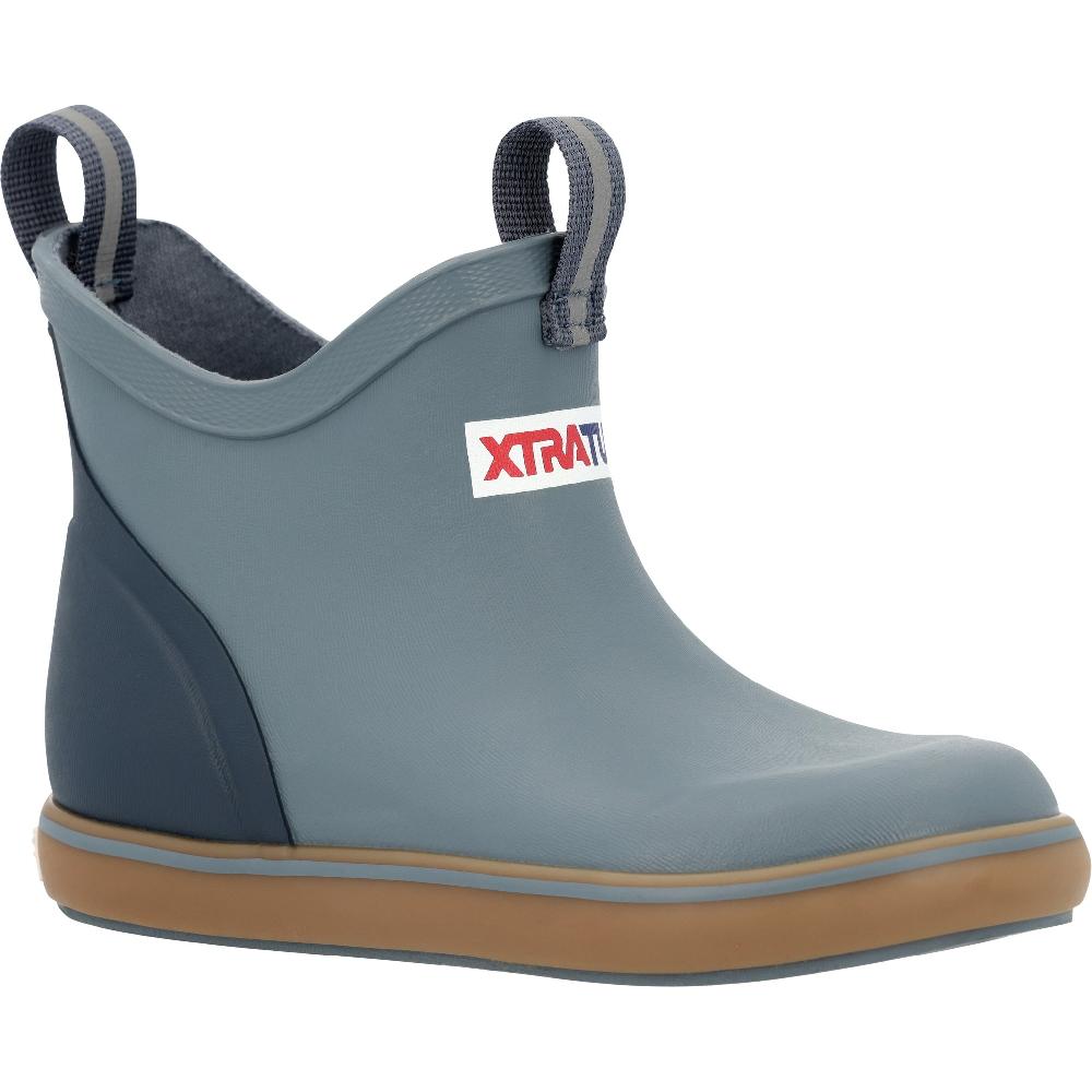 le bos Xtratuf Stormy Blue Big Kids' Ankle Deck Boots XKAB203