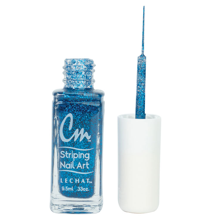 Le Chat Blue Glitter Nail Lacquer