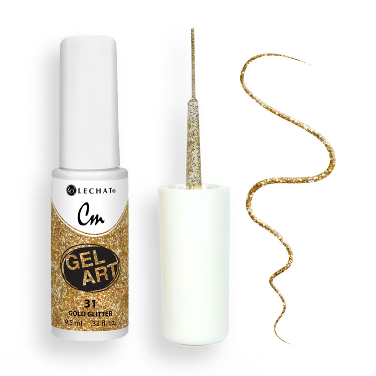 le chat Gold Glitter Gel