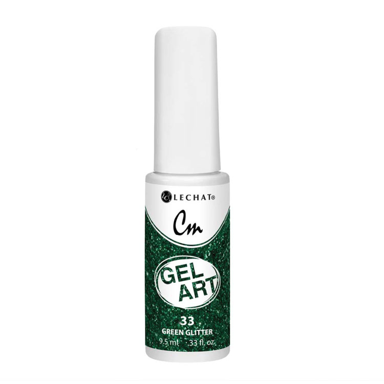 Le Chat Green Glitter Gel