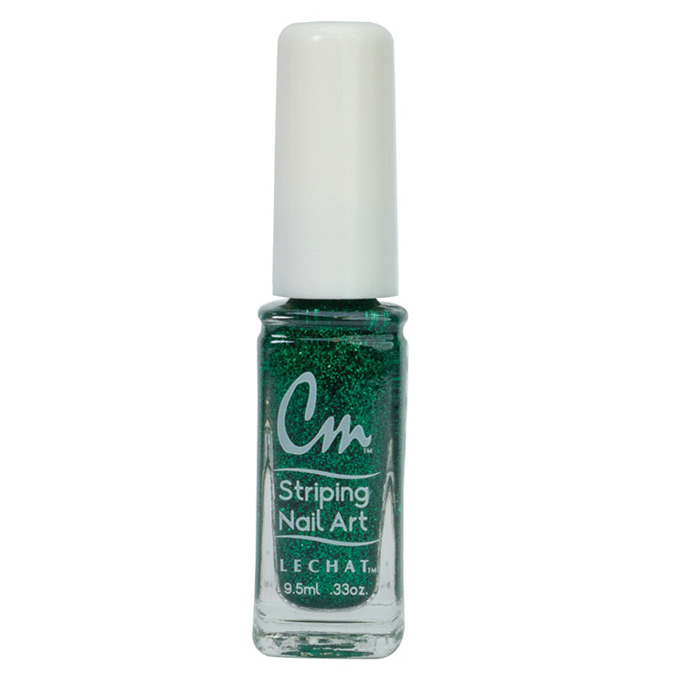 Le Chat Green Glitter Nail Lacquer