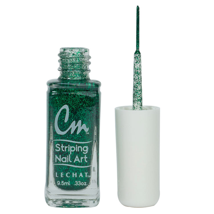 Le Chat Green Glitter Nail Lacquer