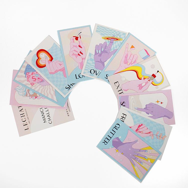 le chat Manicure Challenge Cards