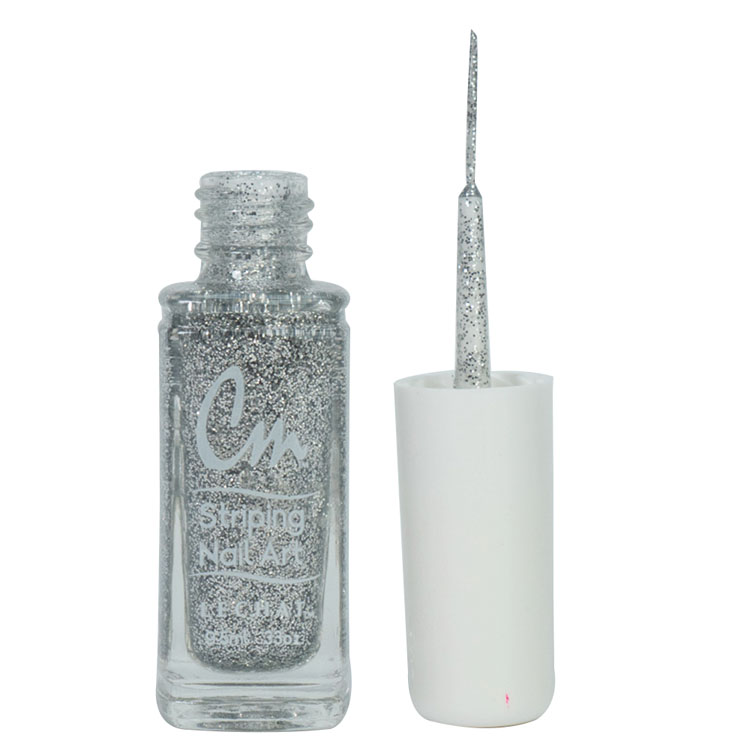 Le Chat Silver Glitter Nail Lacquer