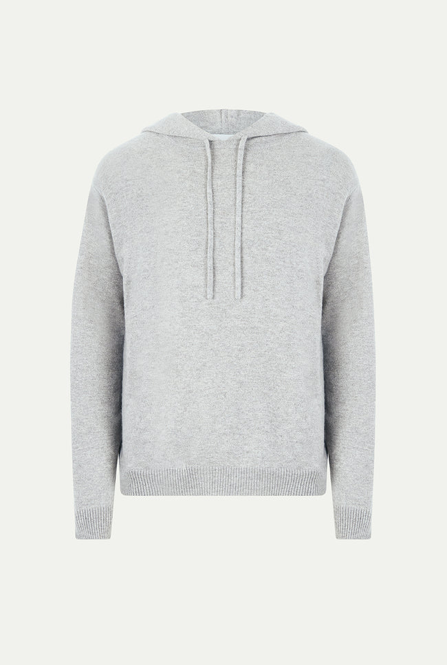 Le Kasha AGRA Cashmere Hoodie Light Grey