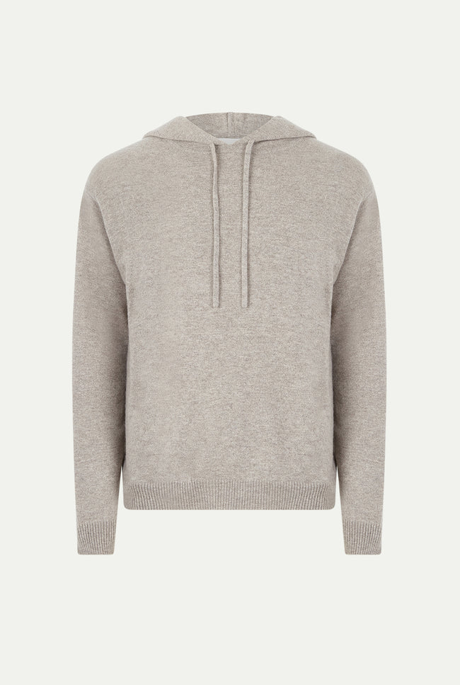le kasha AGRA cashmere hoodie Light grey