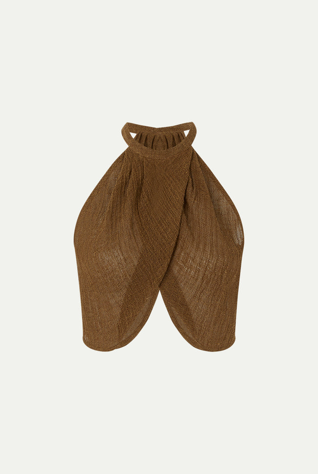 le kasha ALGER linen top Black