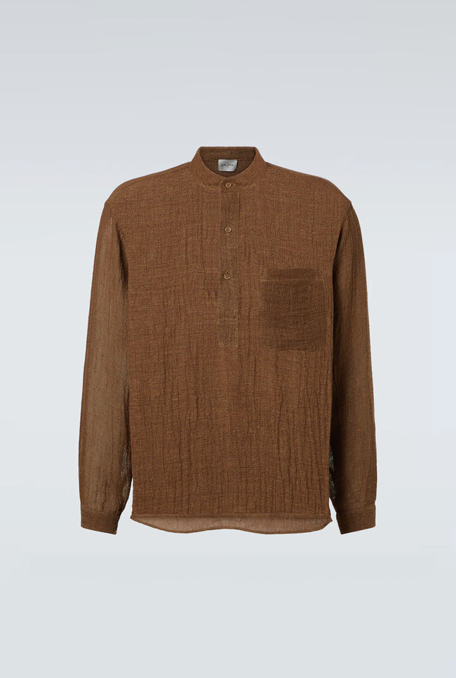 le kasha AMASA linen tunic shirt Beige