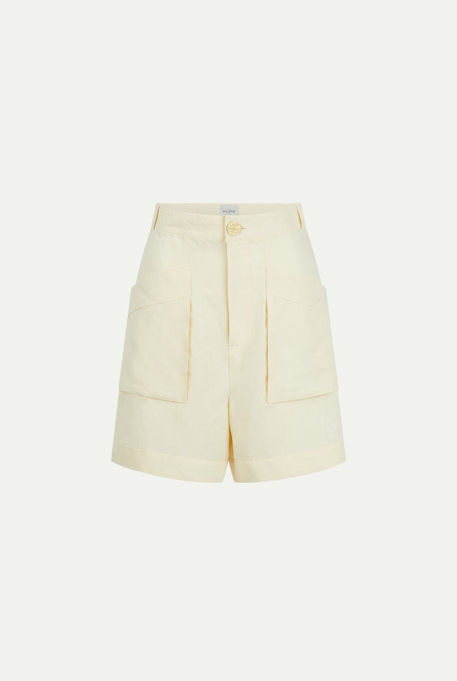 Le Kasha ASHRAF Linen Short Harissa