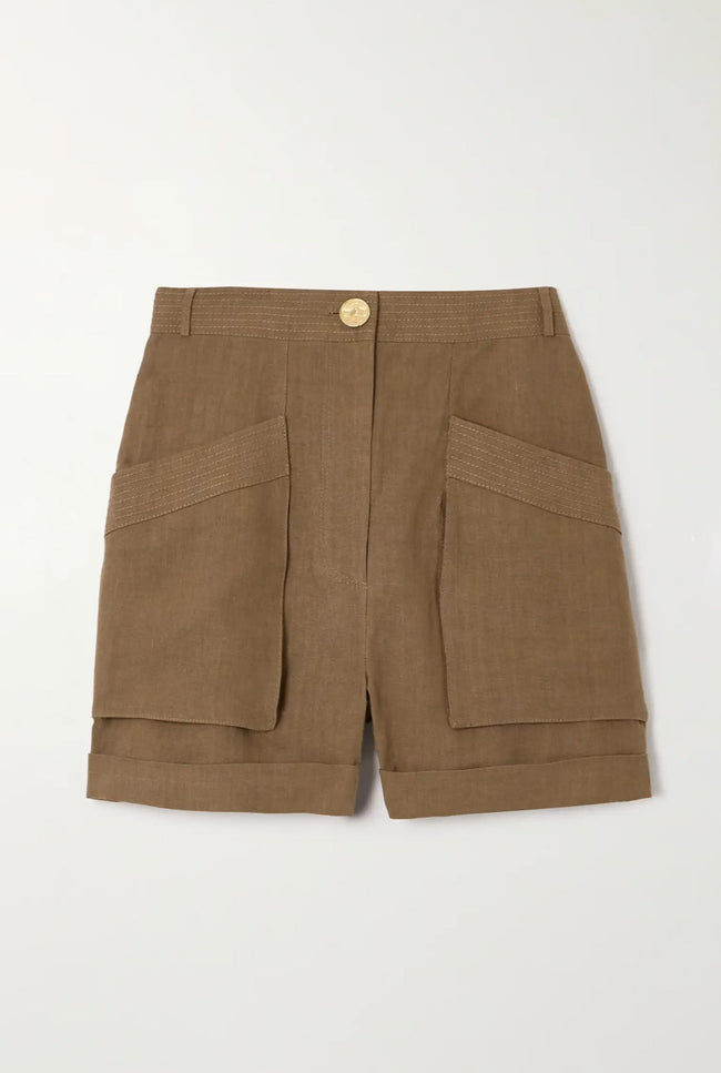 le kasha ASHRAF linen short Harissa