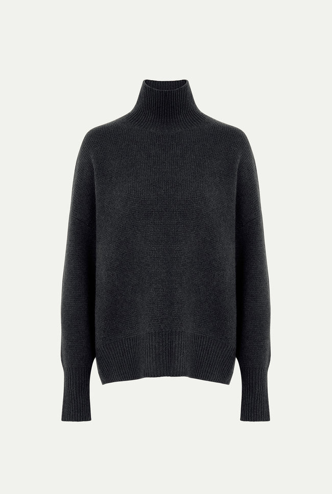 Le Kasha BAGAN2 Cashmere Sweater Charcoal