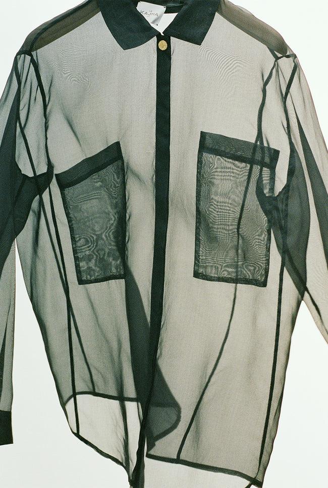 le kasha BARREA organza shirt Black