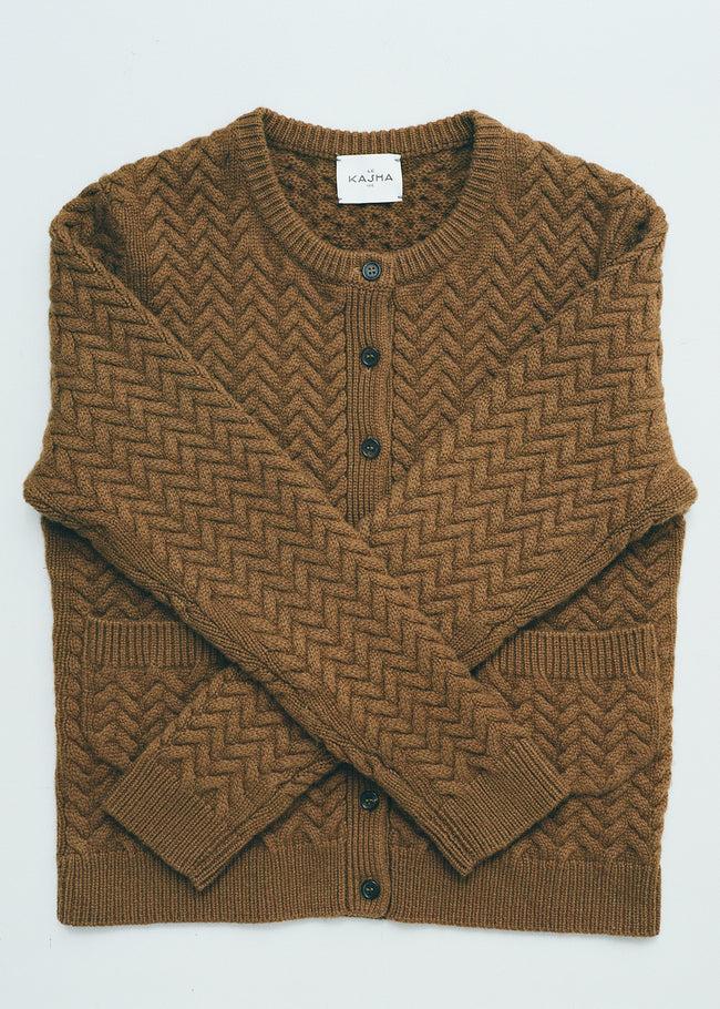 Le Kasha BASAURI Cashmere Cardigan Light Beige