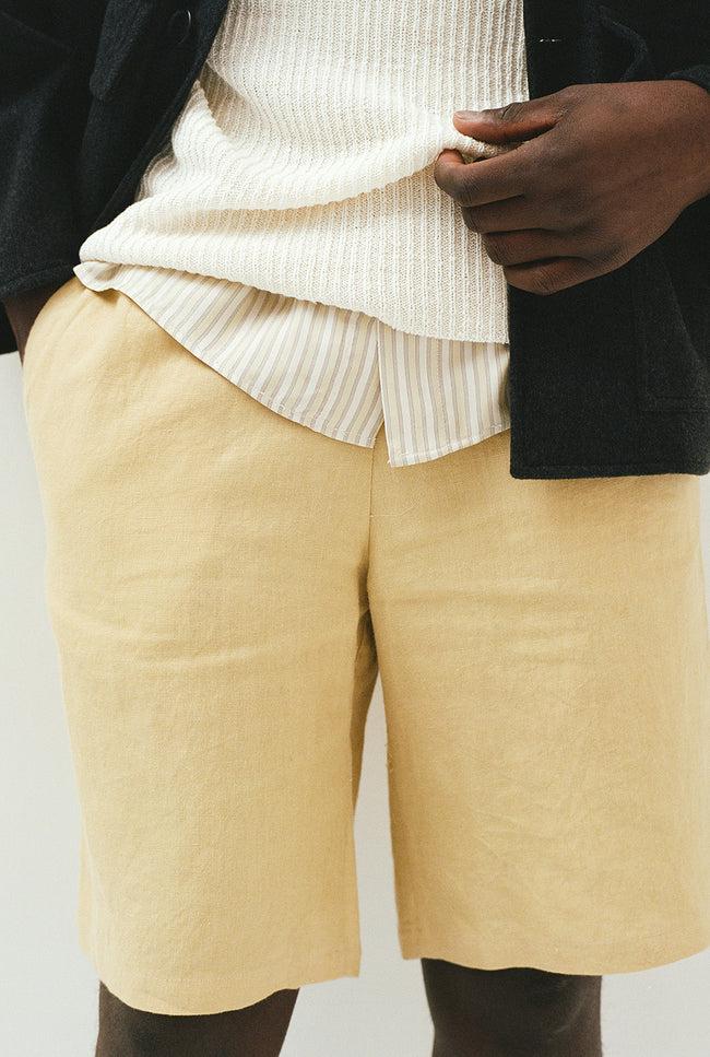 le kasha BETUL linen short Beige