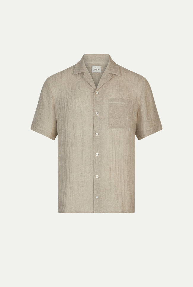 Le Kasha BOTAD Linen Shirt Black